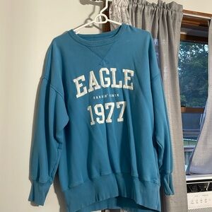 Women’s teal-blue American Eagle Crewneck